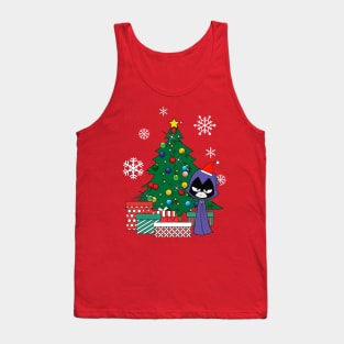 Teen Titans Raven Around The Christmas Tree Tank Top